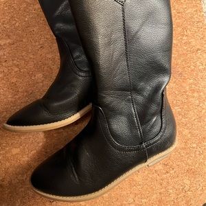 Black kids boots Cat and Jack